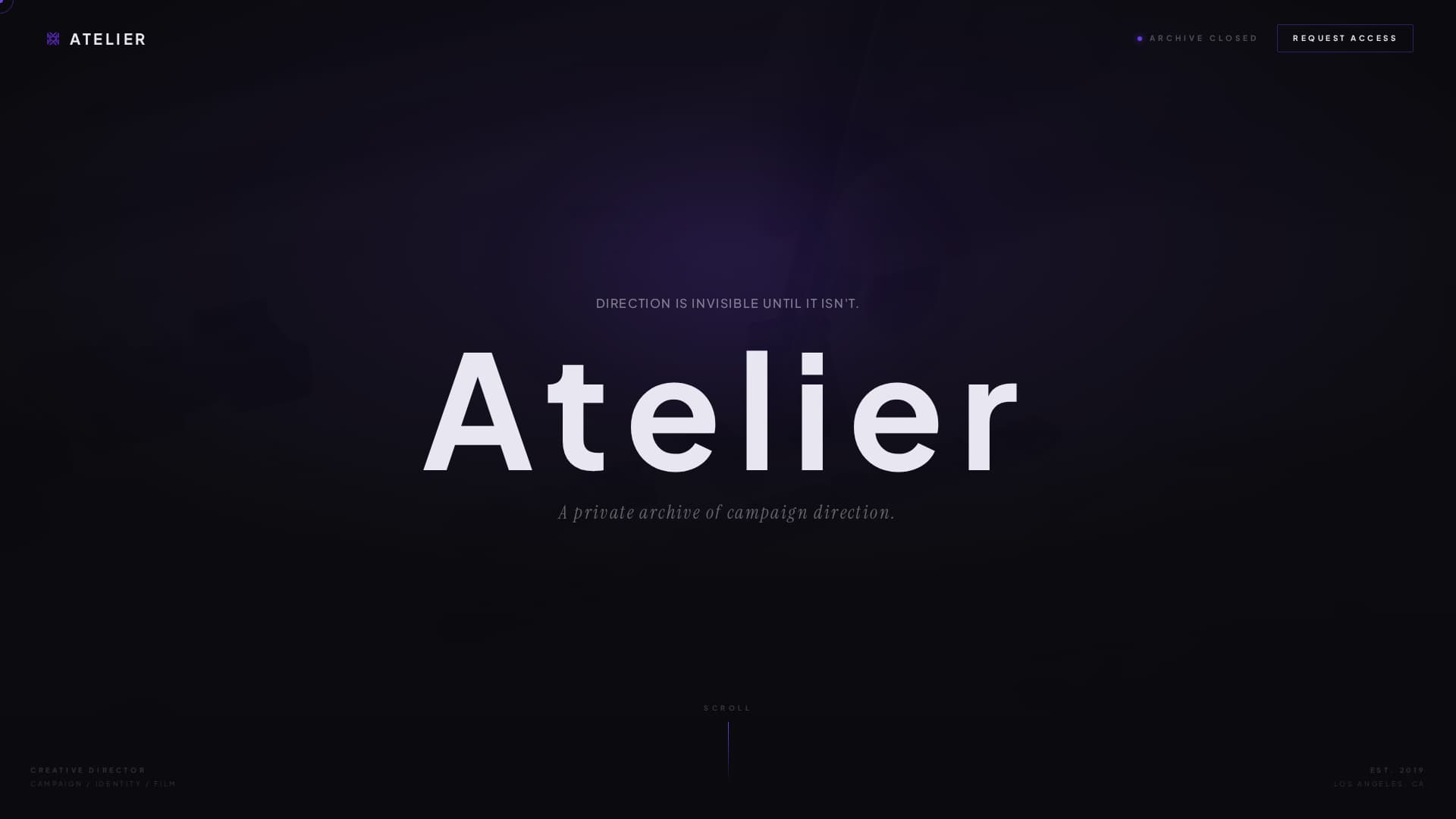 Creative Director Portfolio Pre-Launch Website Template
