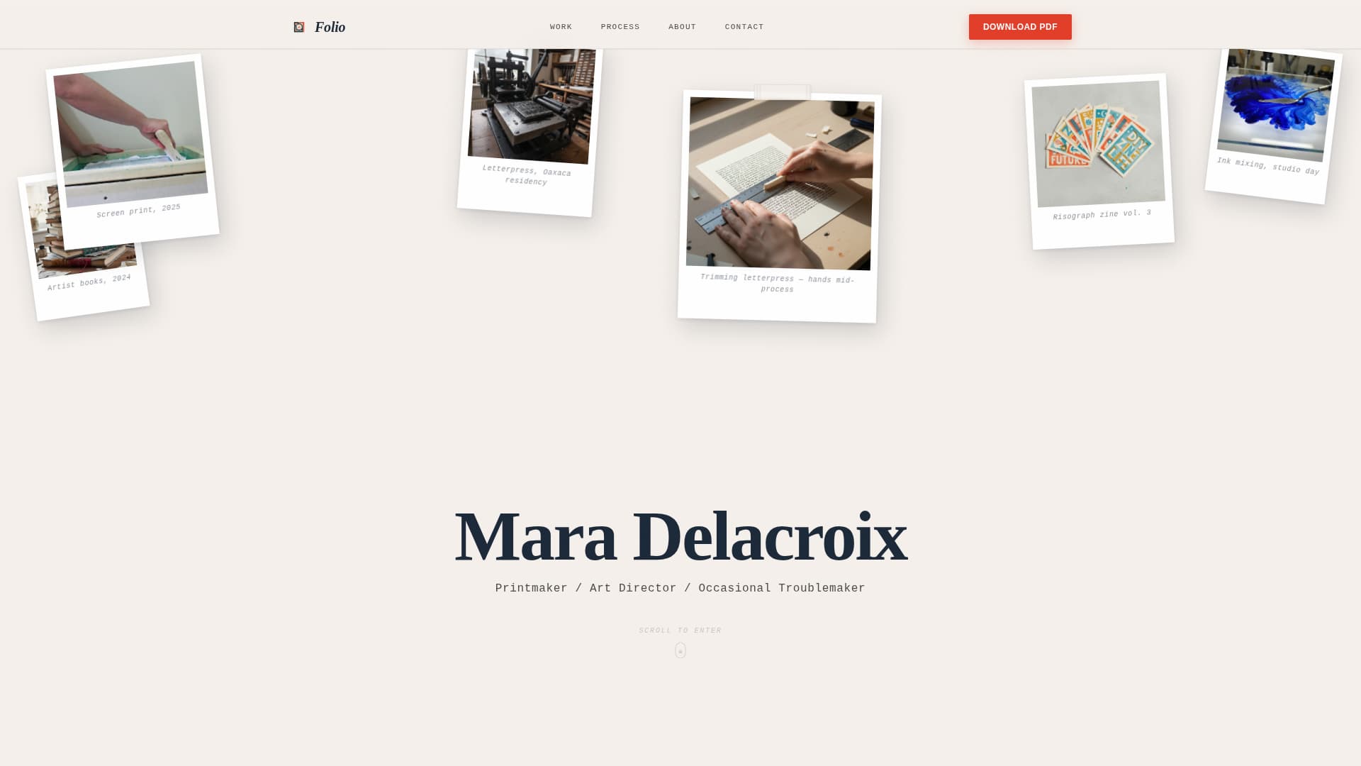 Creative Professional Career Portfolio Website Template
