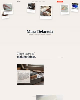 Creative Professional Career Portfolio Website Template