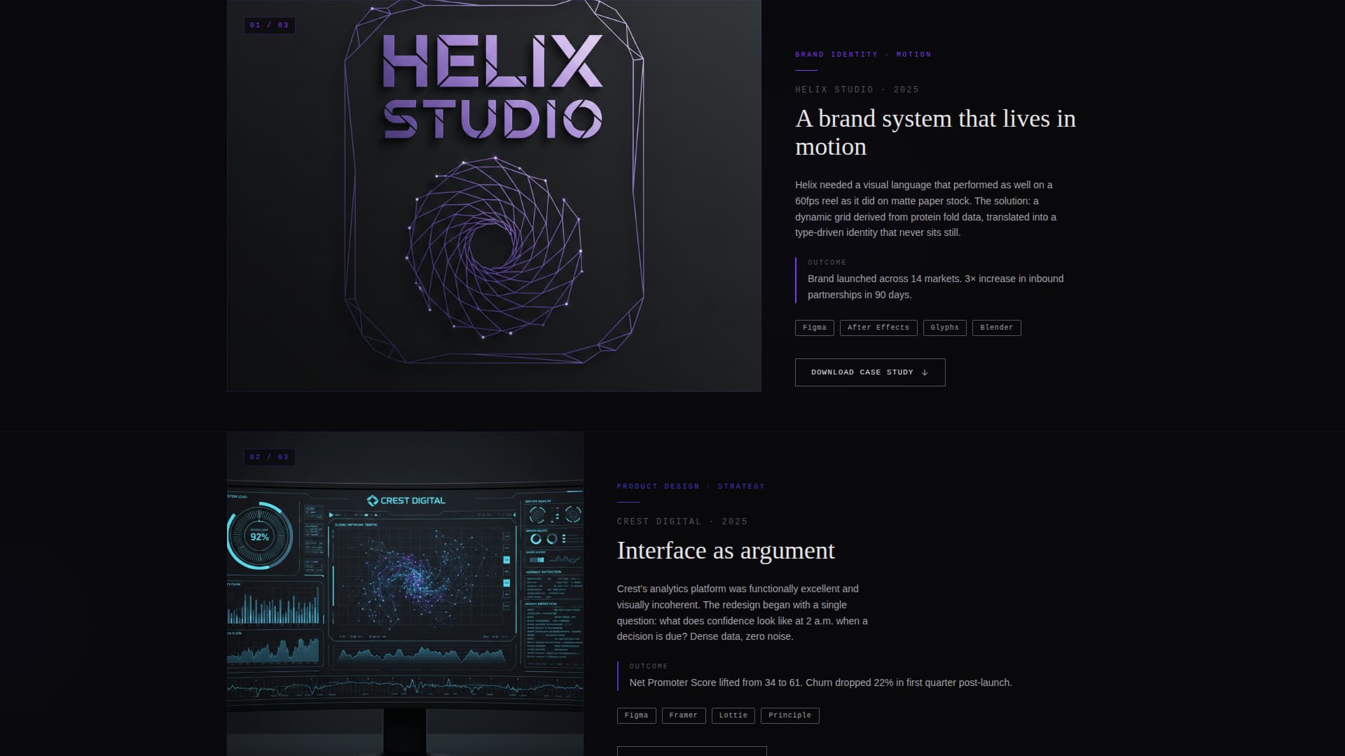 Creative Professional Career Portfolio Website Template