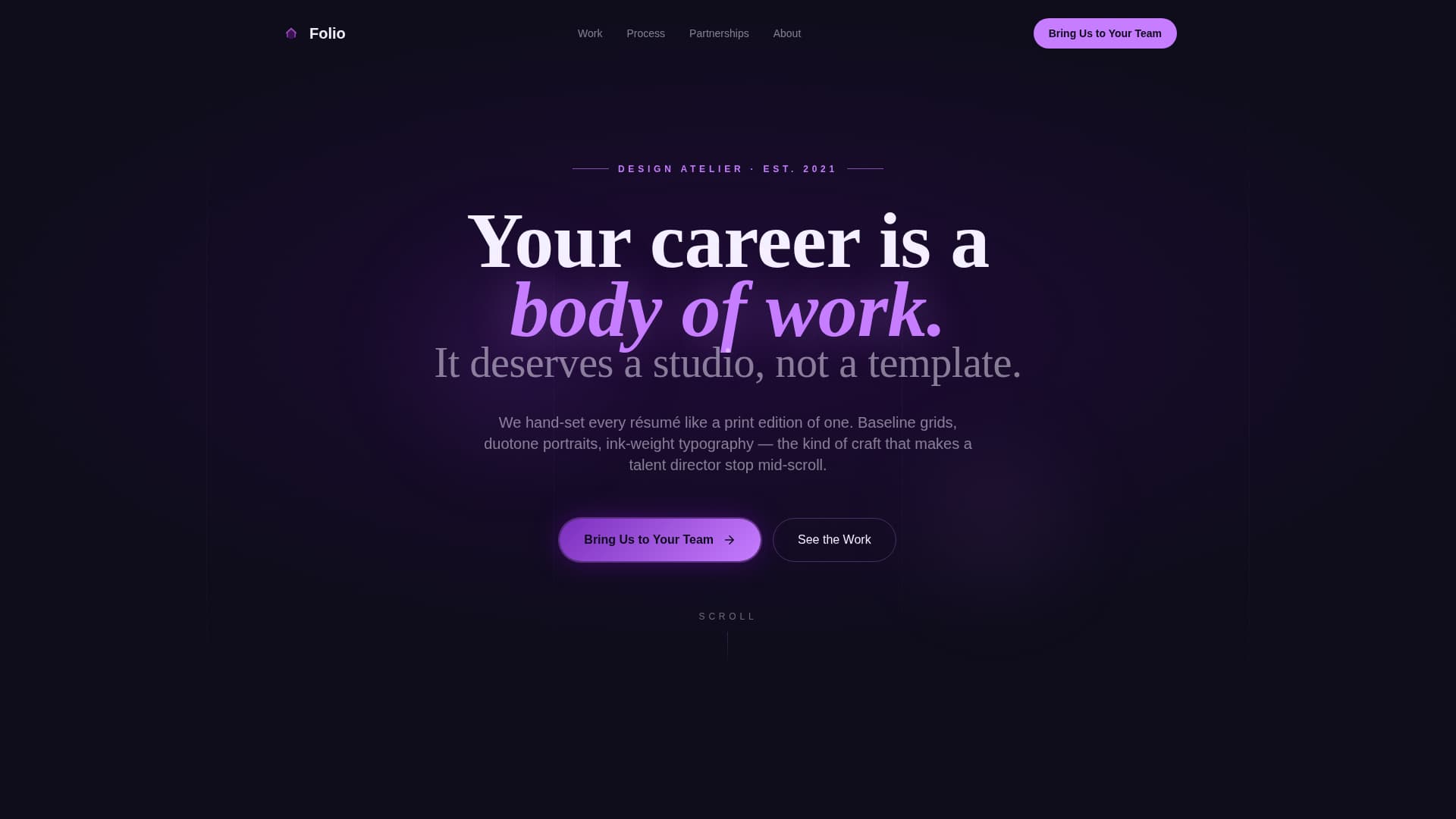 Resume & CV Careers Website Template