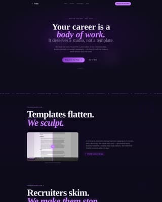 Resume & CV Careers Website Template