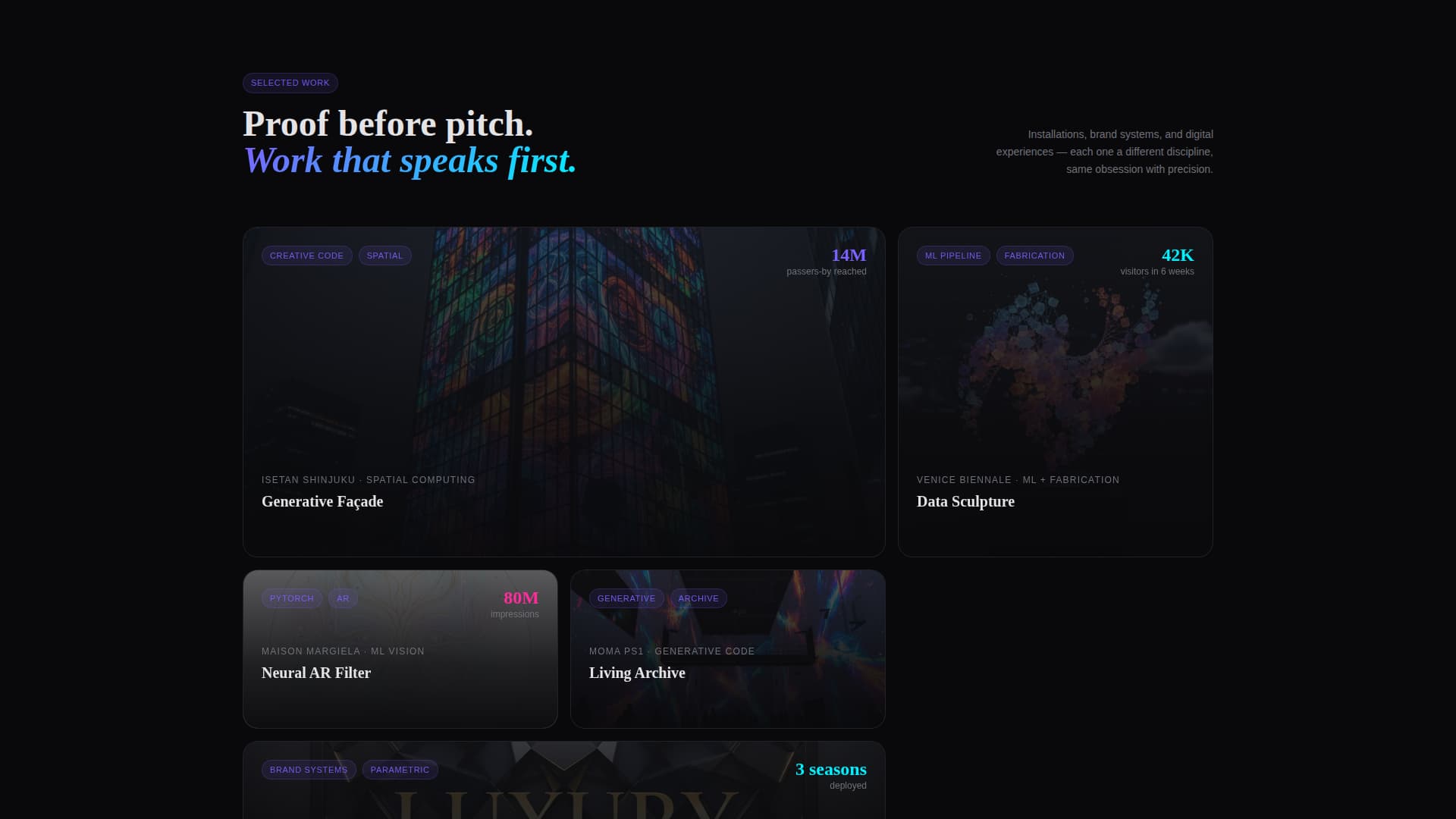Multi-Discipline Portfolio Portfolio Website Template
