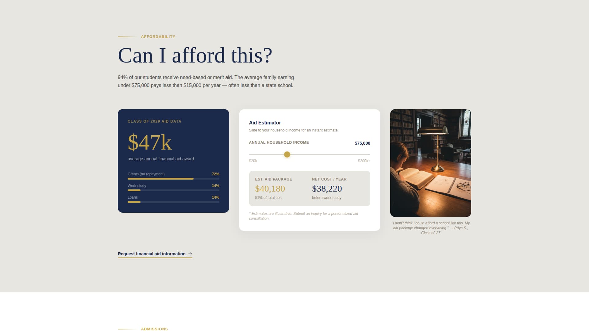 College & University FAQ Website Template
