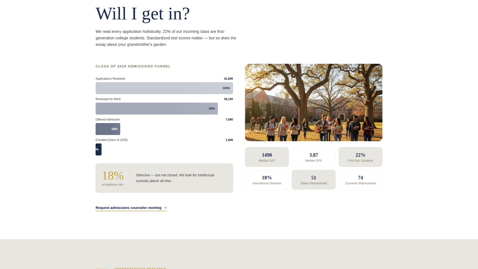College & University FAQ Website Template