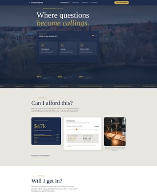 College & University FAQ Website Template