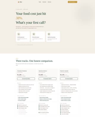 Culinary & Hospitality Education Specialist Professional Website Template