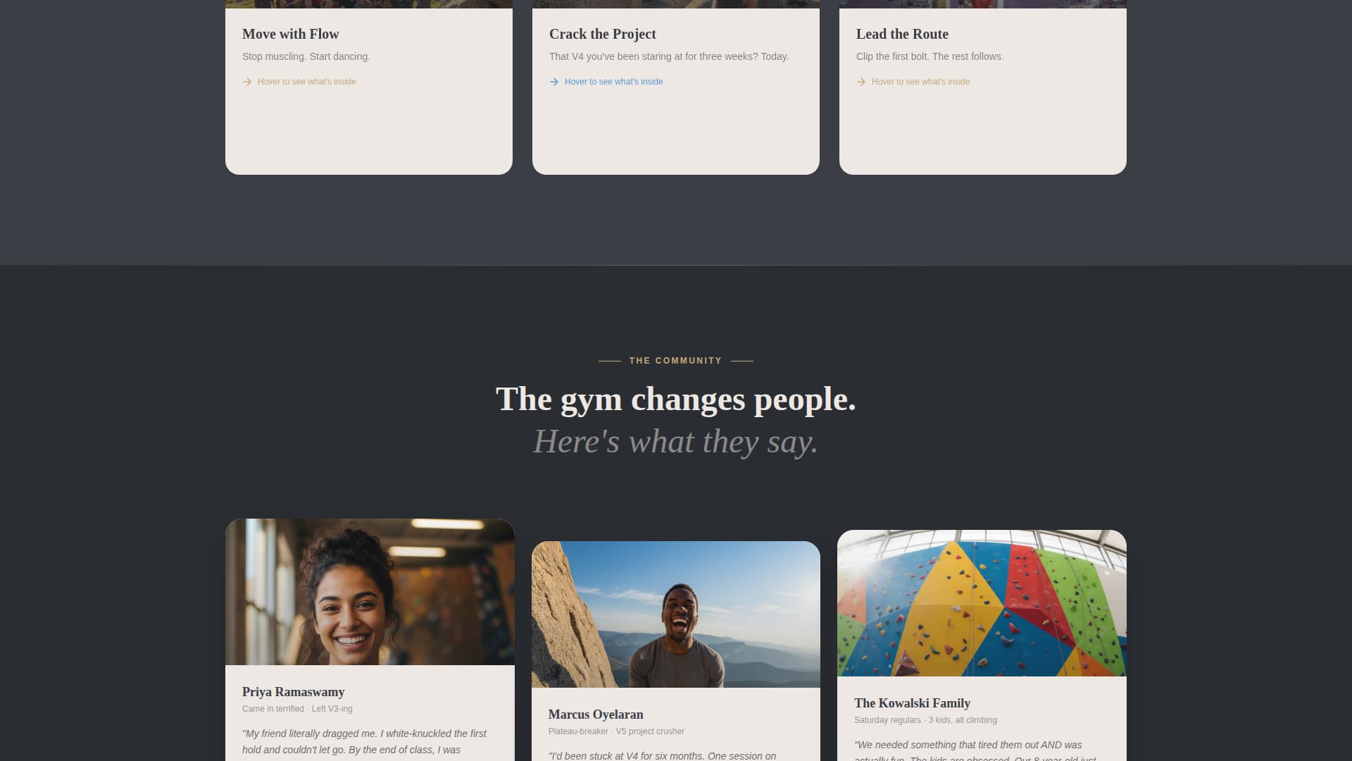 Belay - Empowering Climbing Landing Page Template Template | Build ...
