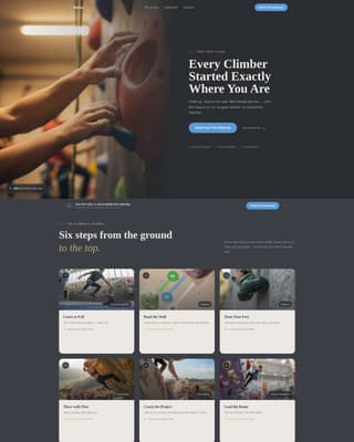 Outdoor & Adventure Education Specialist Professional Website Template