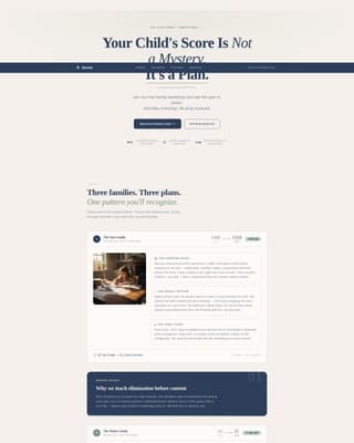 Score - Trusted SAT/ACT Landing Page Template