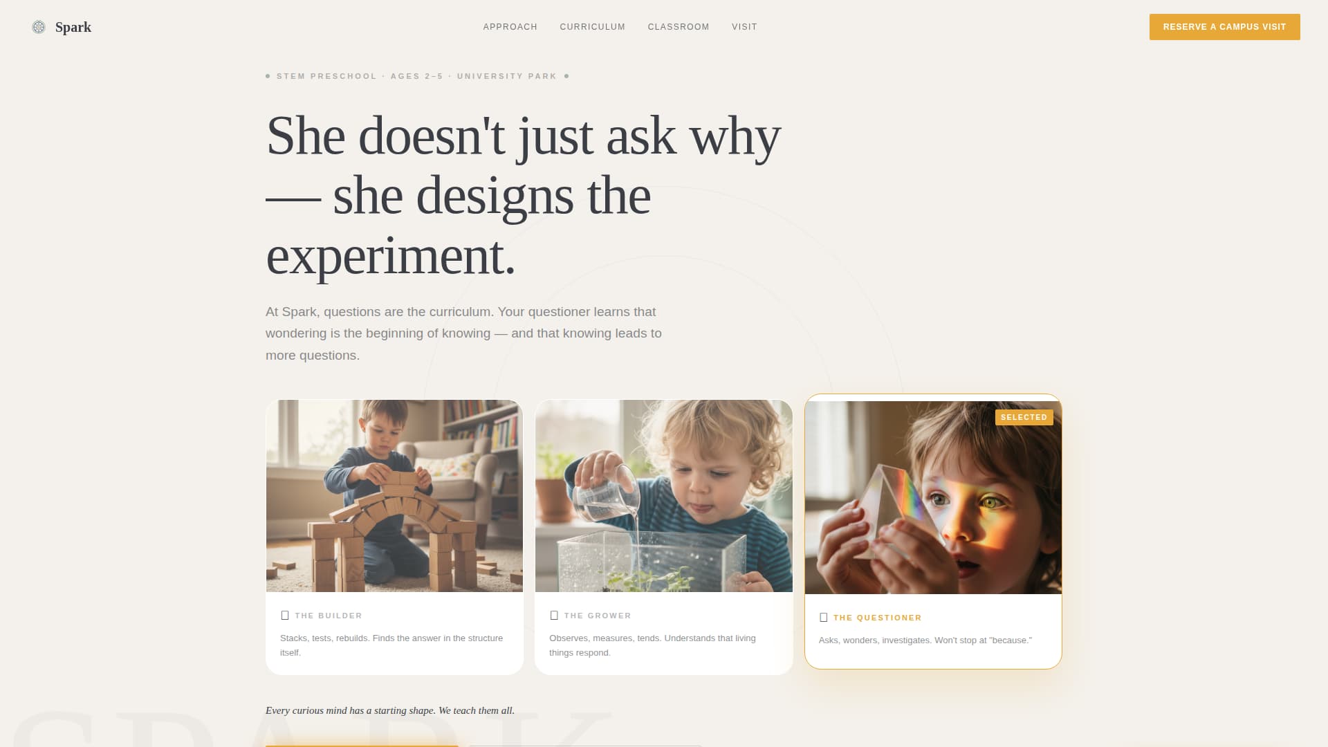 Preschool & Early Education Booking Website Template