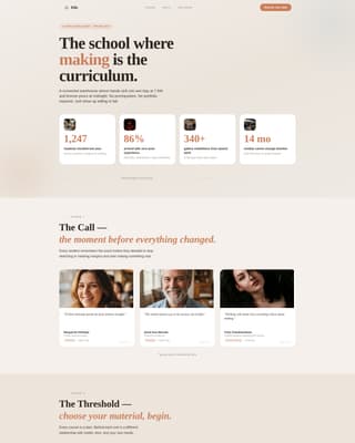 Art & Design School Advanced Professional Website Template