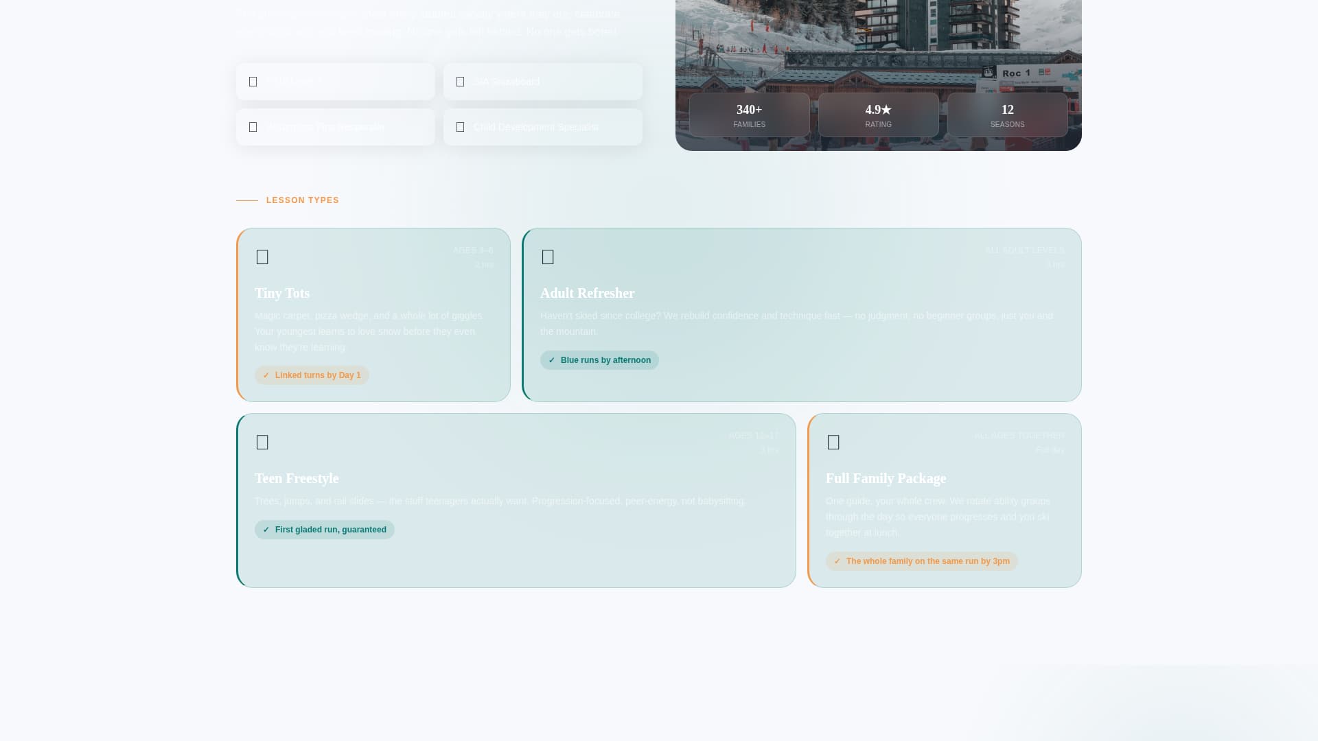 Carve - Adventureready Instructor Landing Page Template