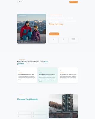 Carve - Adventureready Instructor Landing Page Template