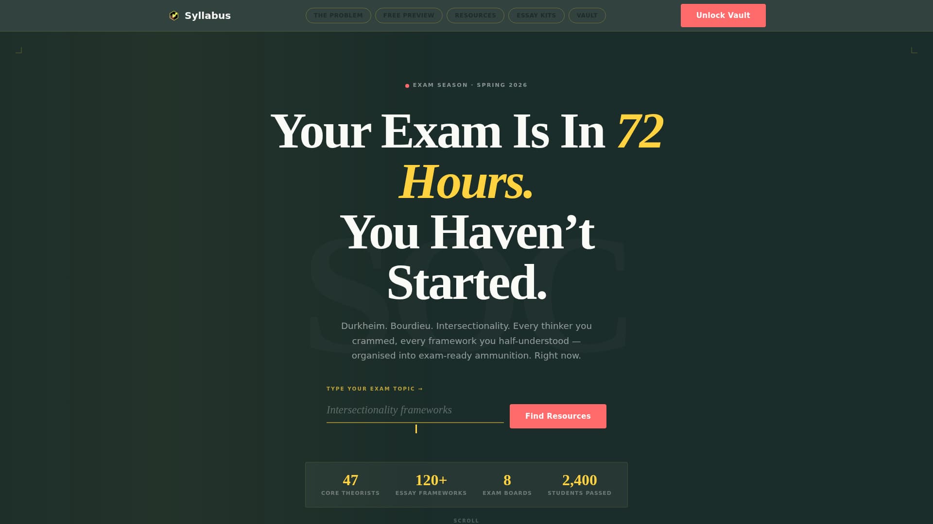 Syllabus - Powerful Sociology Landing Page Template