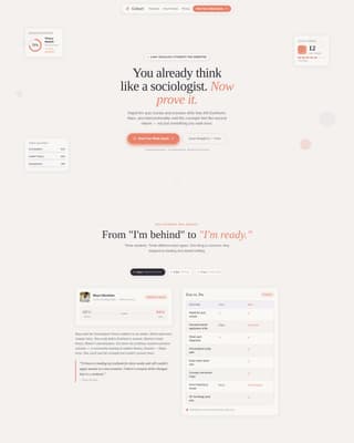Cohort - Engaging Sociology Landing Page Template