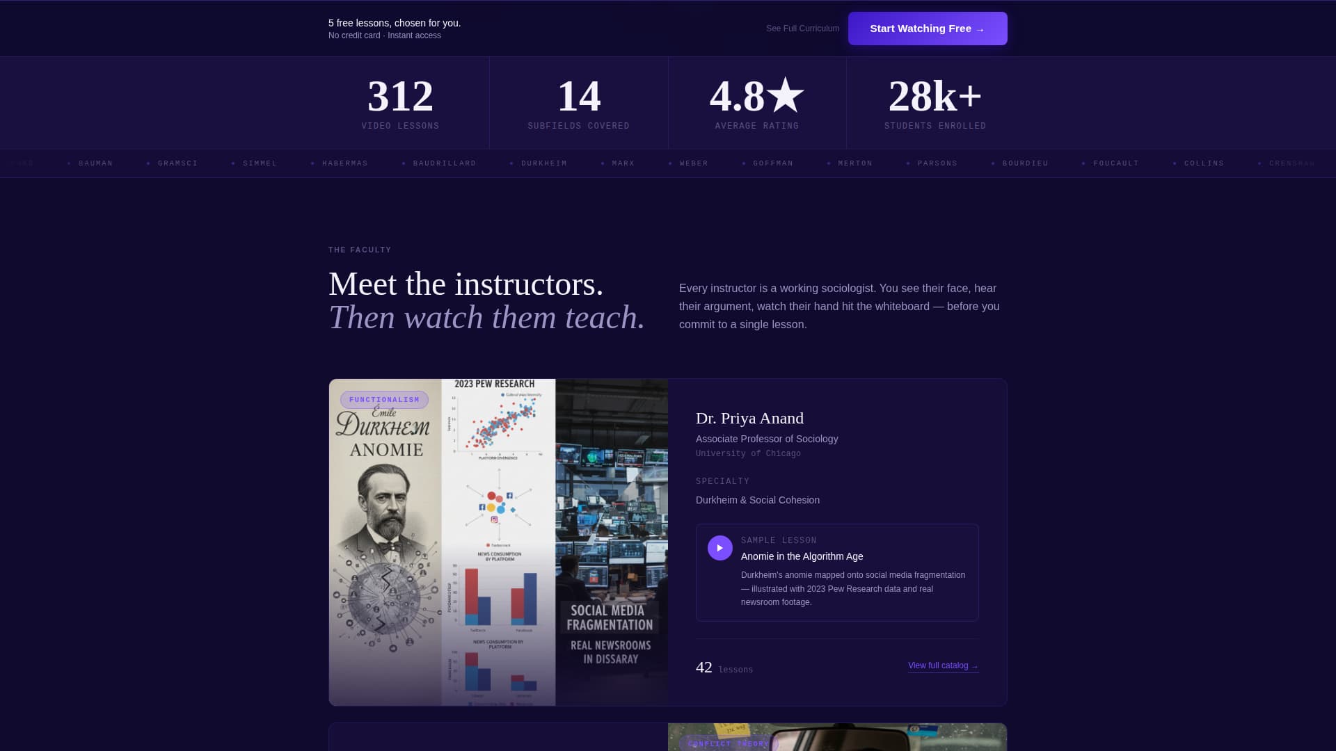 Sociology Education Specialist Professional Website Template