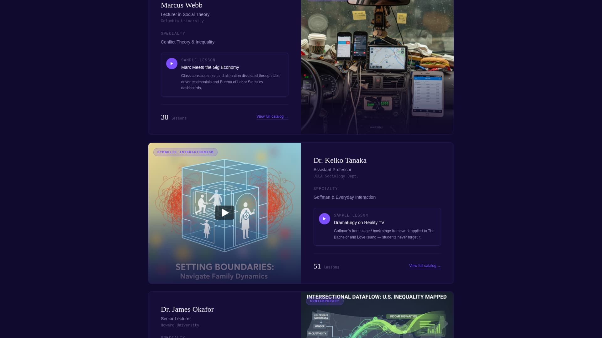 Sociology Education Specialist Professional Website Template