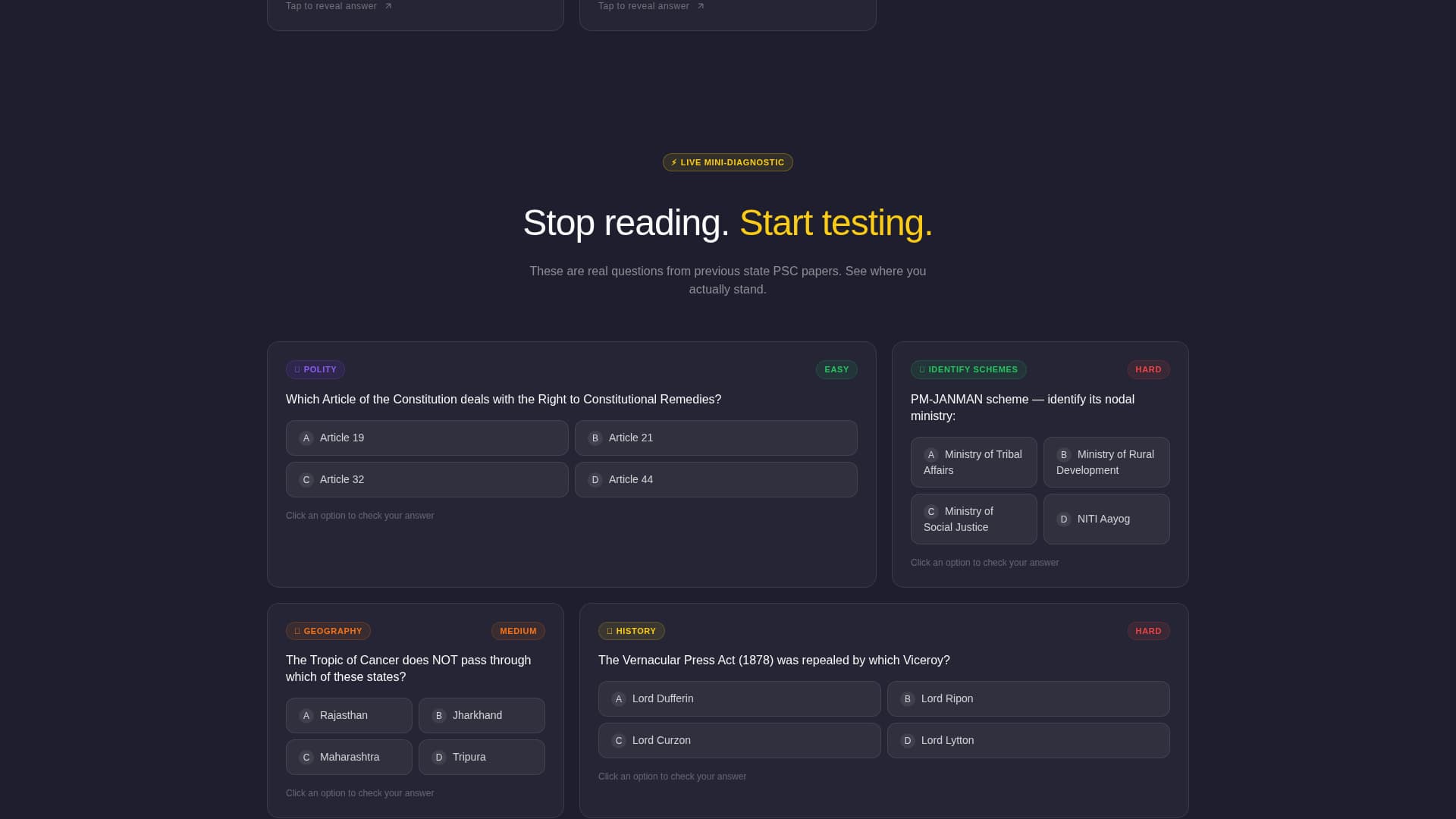 Cadre - Elite PSC Landing Page Template