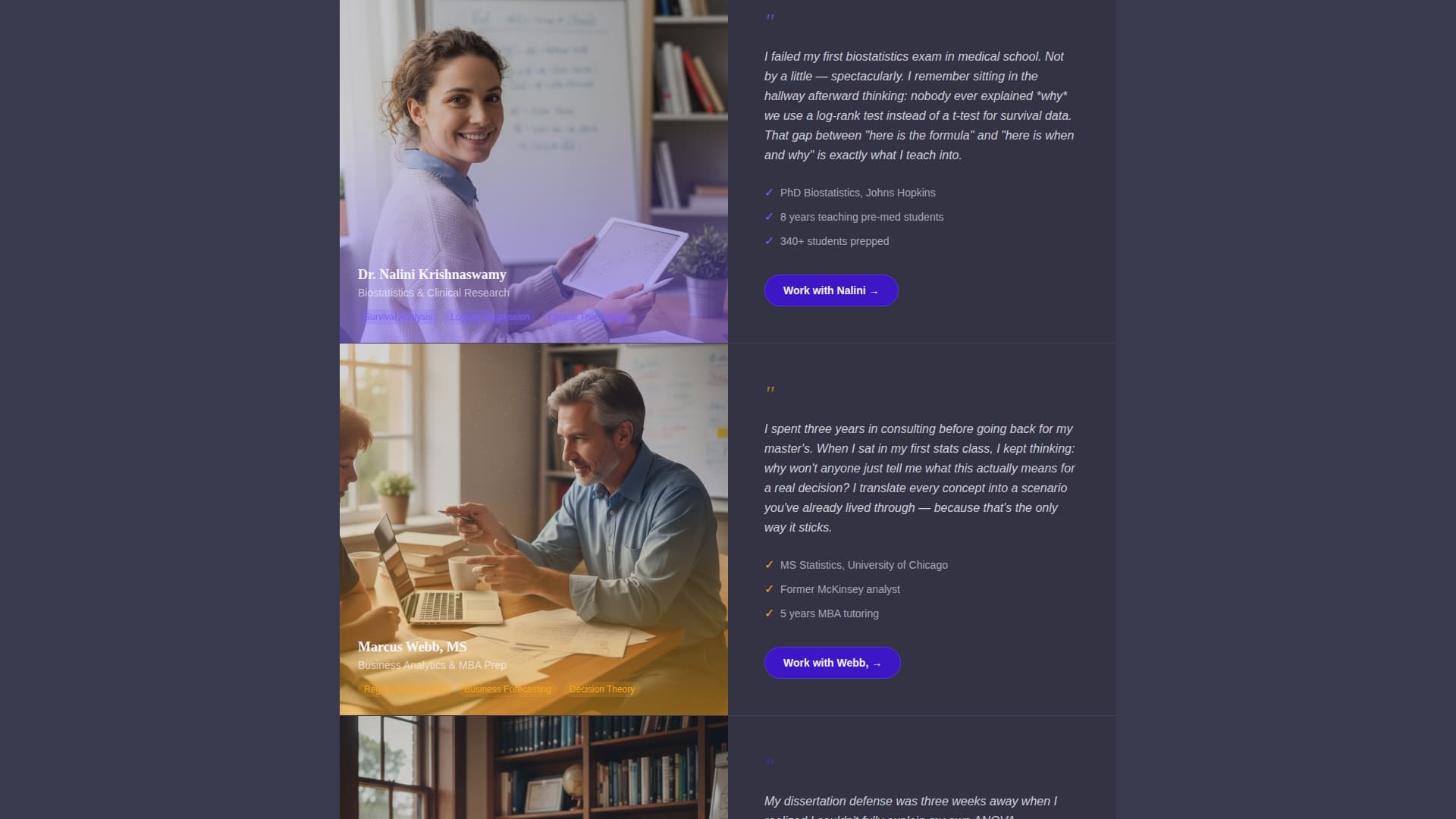 Statistics Education Professional Website Template
