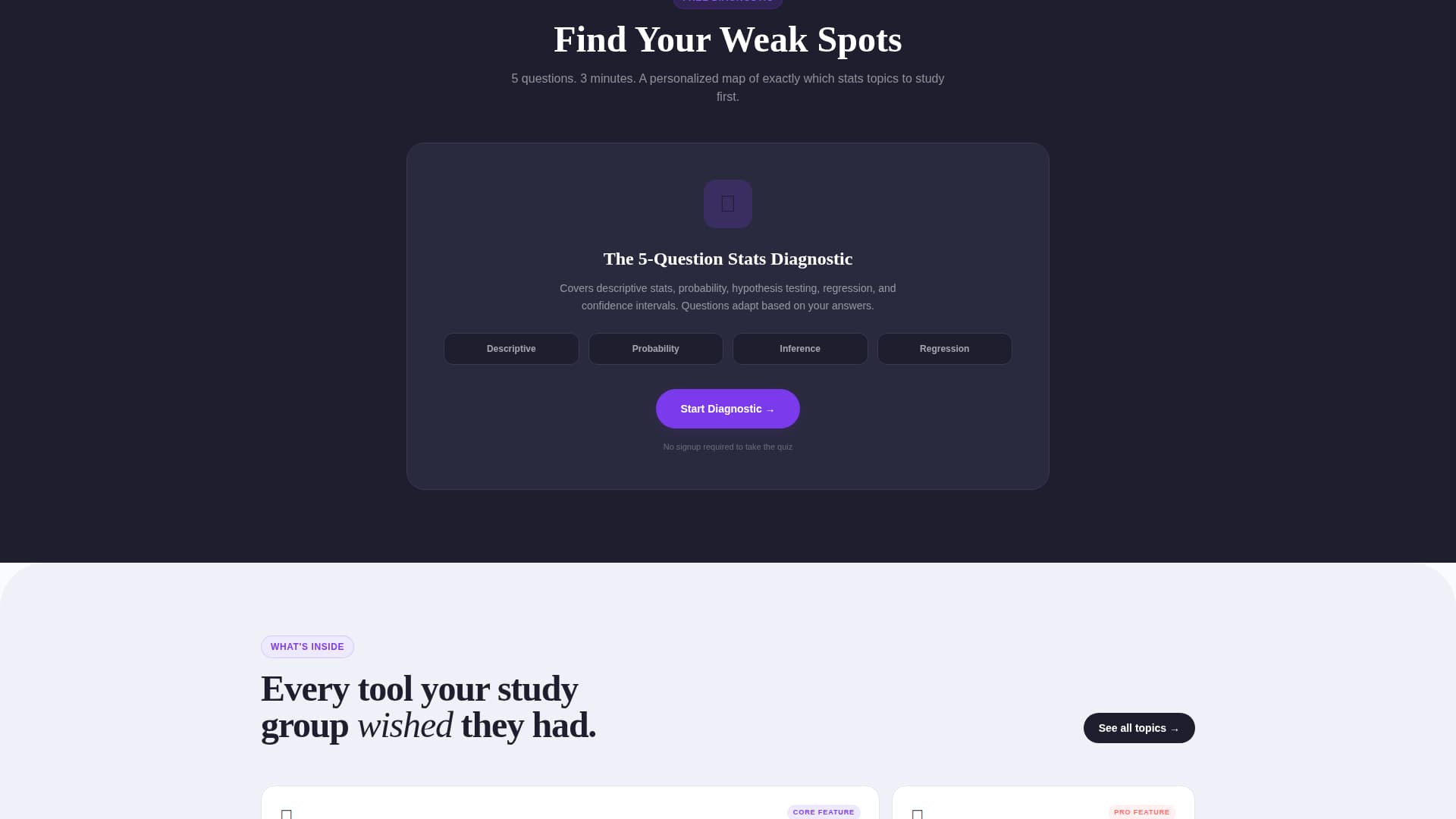 Sigma - Brilliant Statistics Landing Page Template