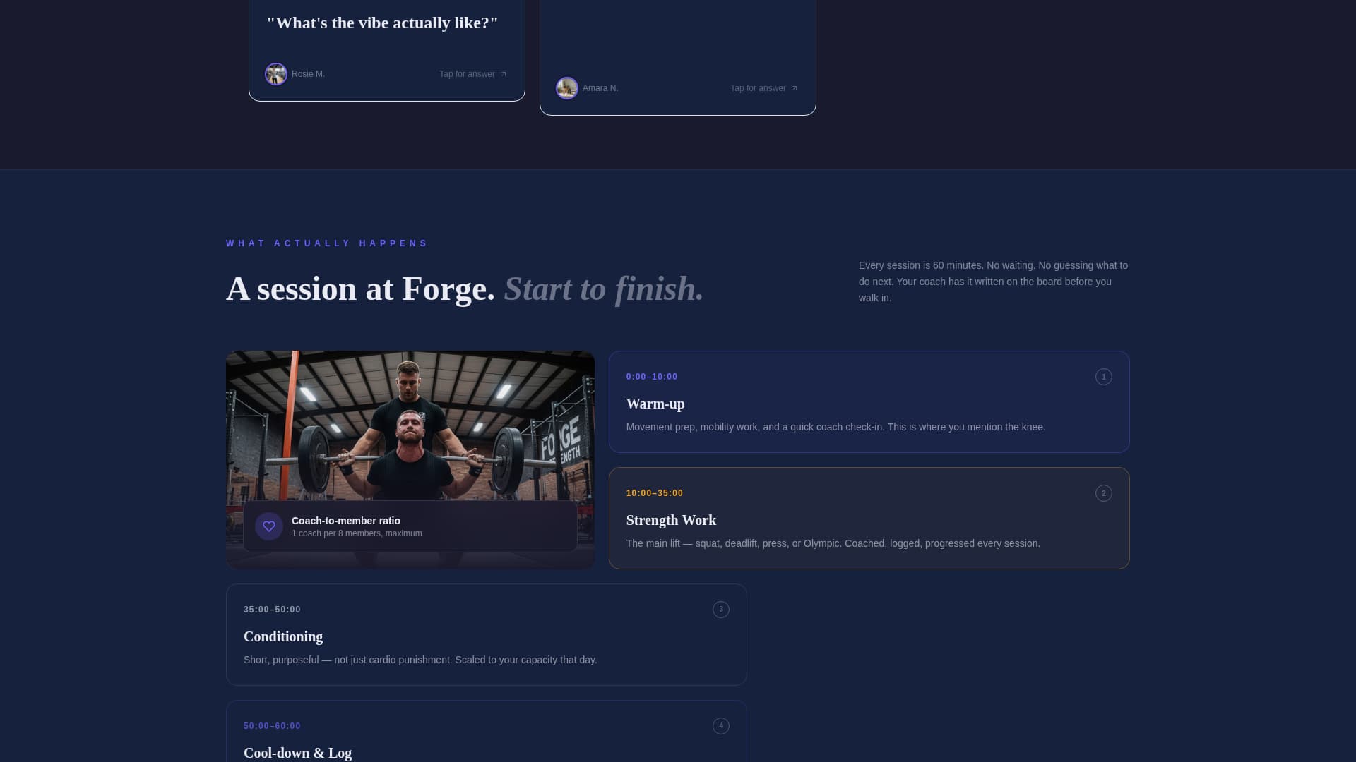 Forge - Powerful Strengthconditioning Landing Page Template