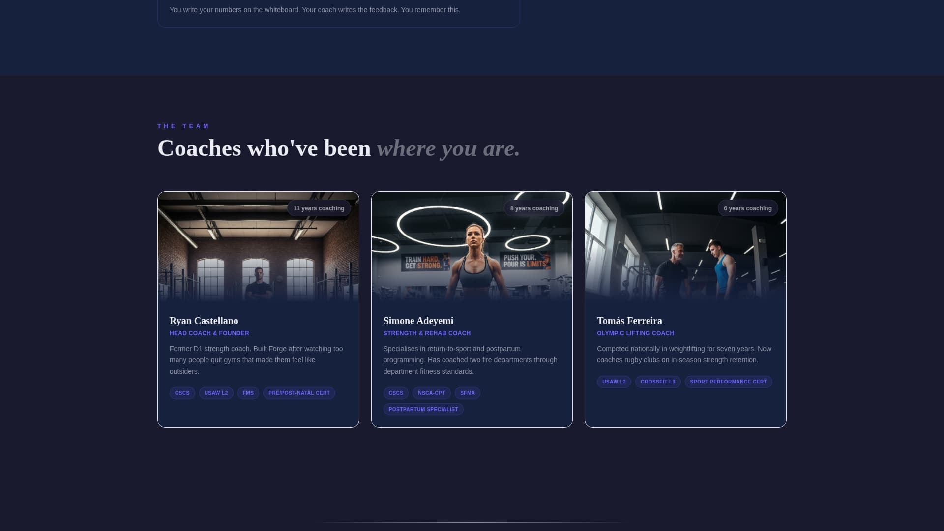 Forge - Powerful Strengthconditioning Landing Page Template