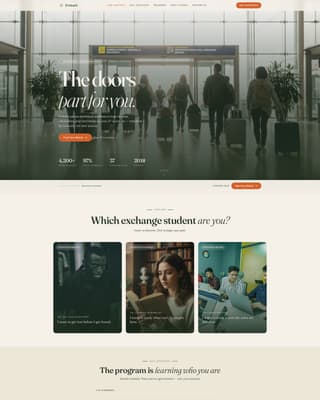 Embark - Precision Exchange Landing Page Template