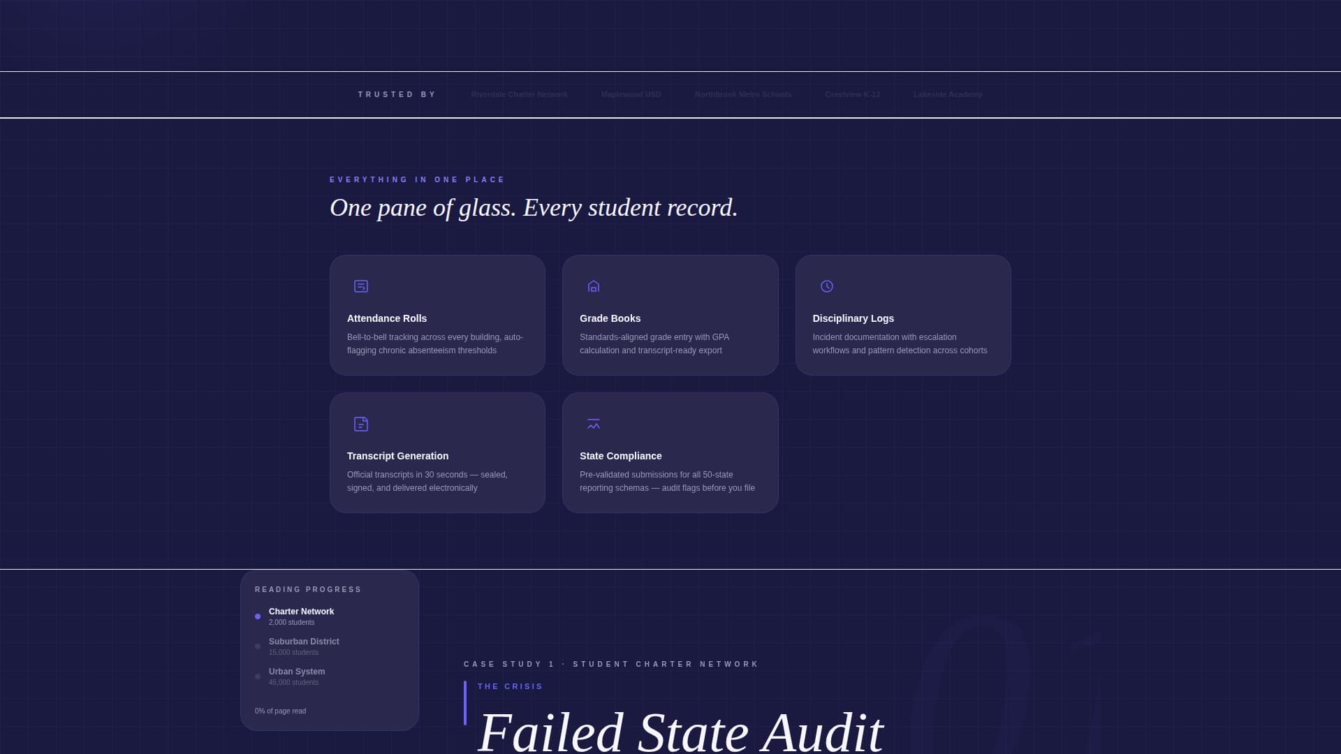 Roster - Authoritative Edtech Landing Page Template