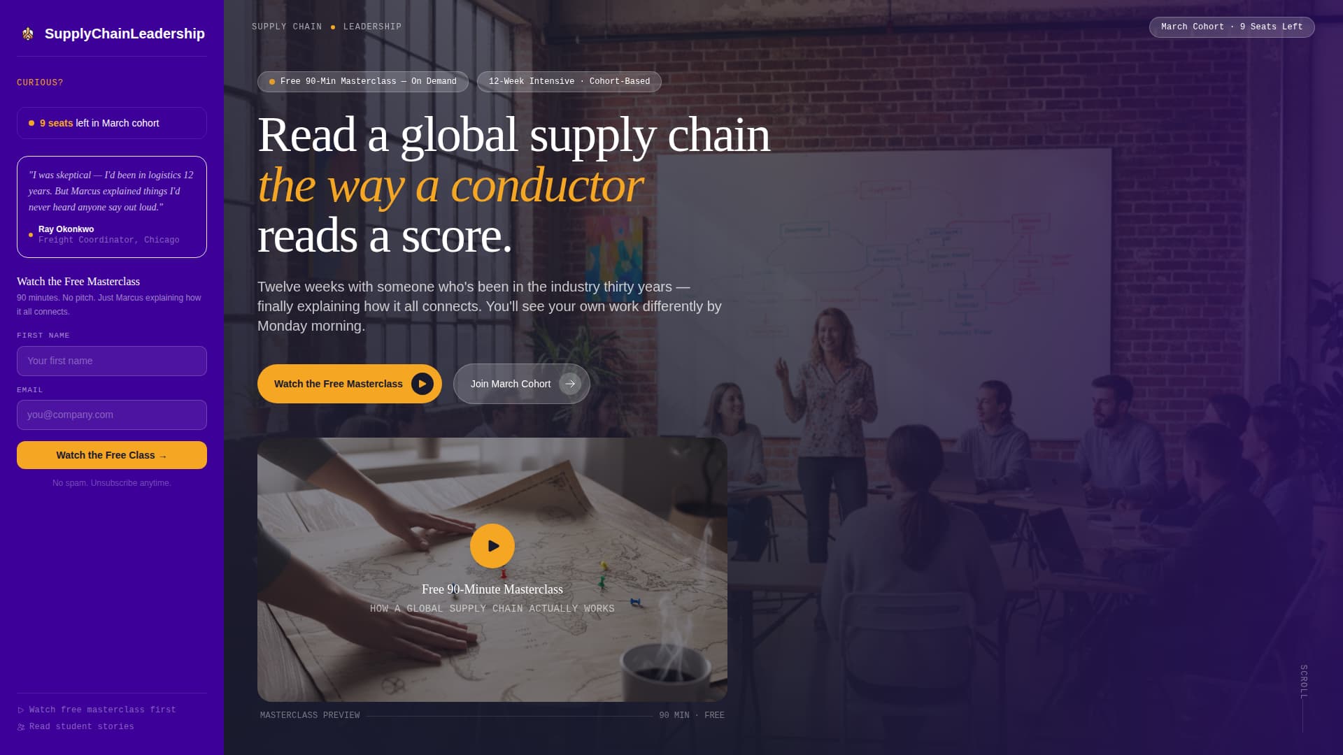 Logistics - Intensive Supplychain Landing Page Template