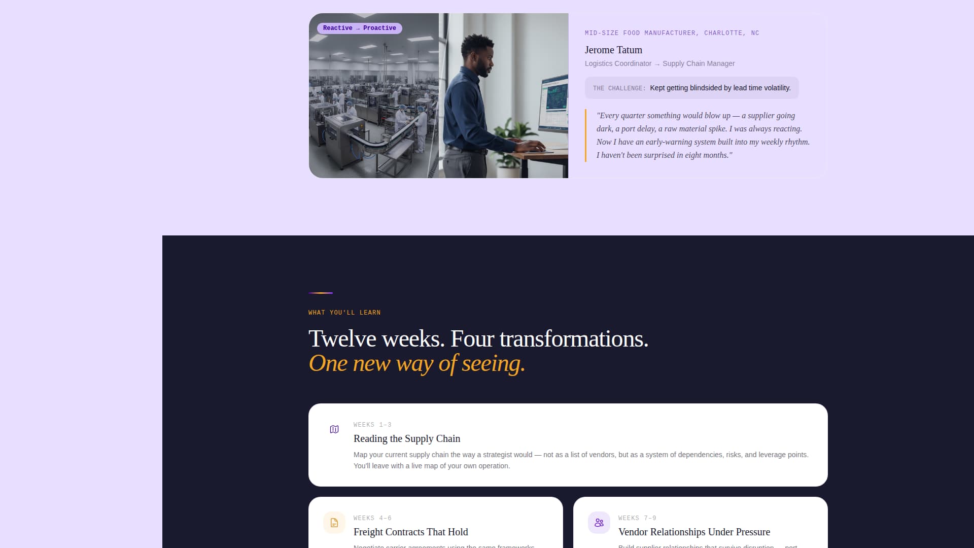 Logistics - Intensive Supplychain Landing Page Template