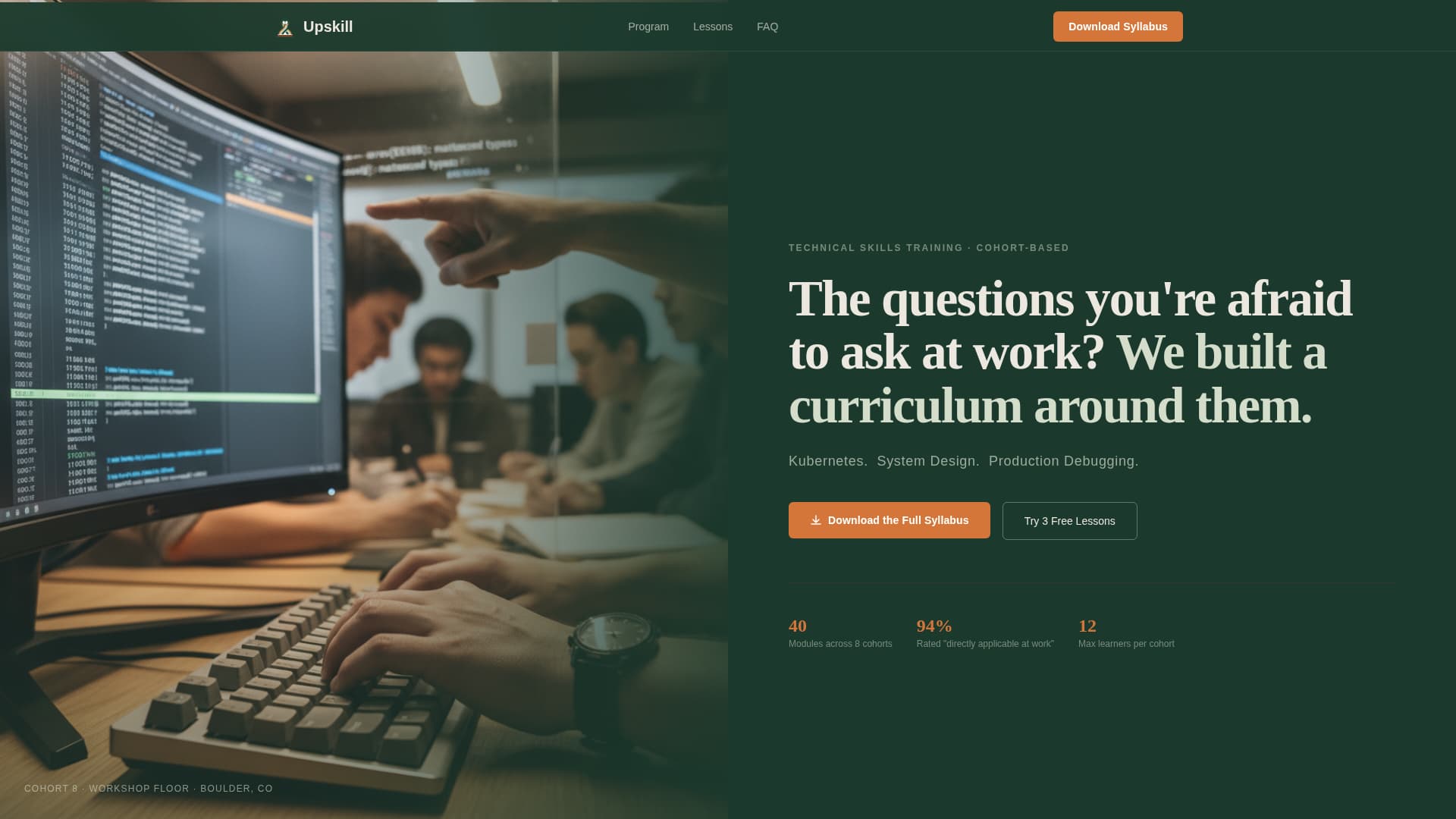 Corporate Training & L&D Specialist FAQ Website Template