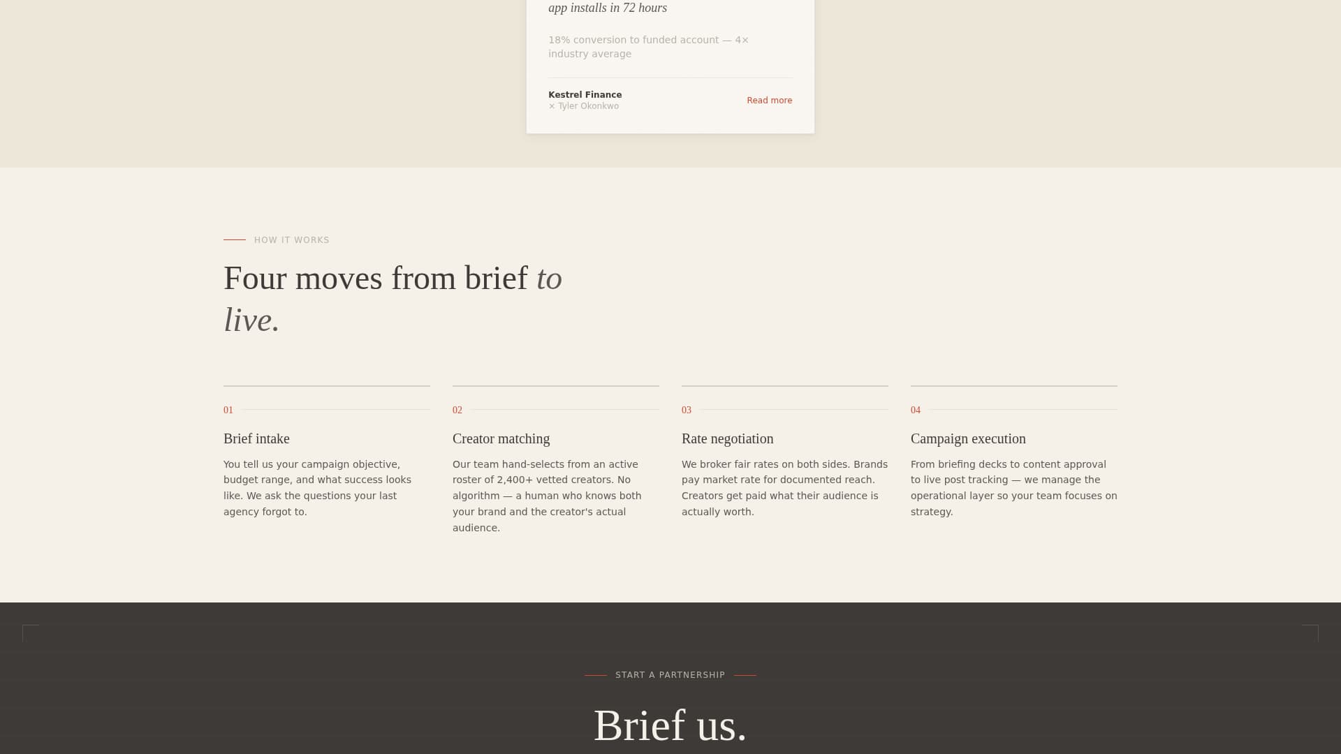 Collab - Powerful Creatorpartnership Landing Page Template