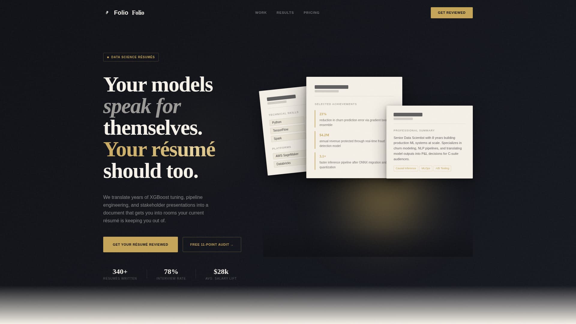 Data Scientist Profile Careers Website Template