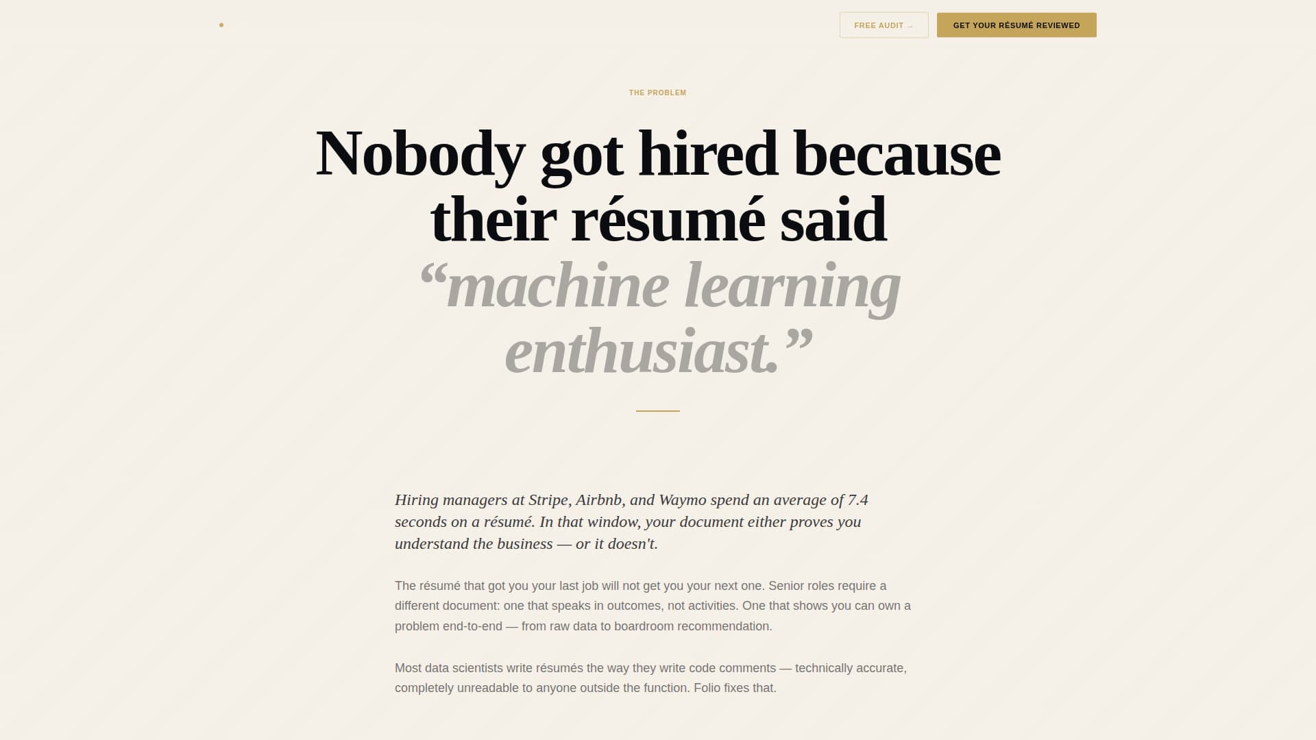 Data Scientist Profile Careers Website Template