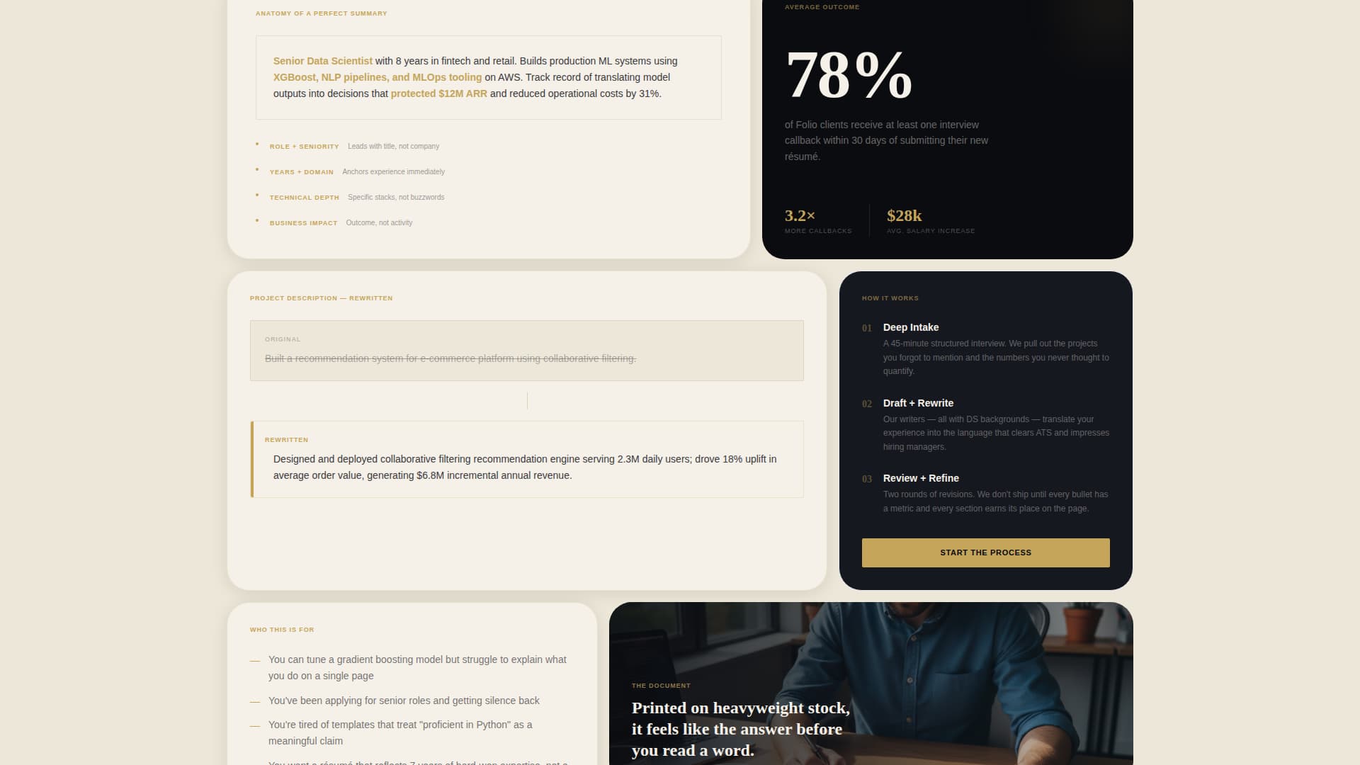 Data Scientist Profile Careers Website Template