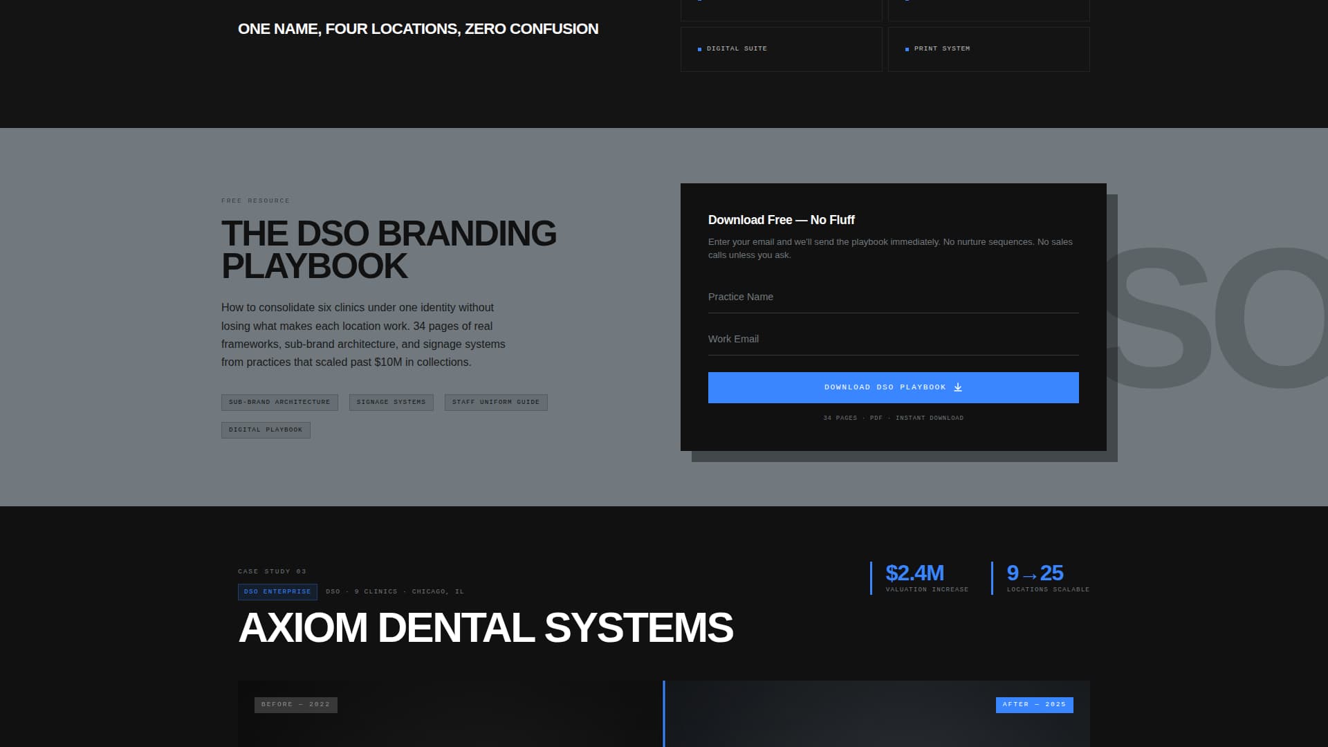 Dental Marketing & Agency Portfolio Website Template