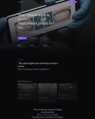Dental Marketing & Agency Professional Website Template
