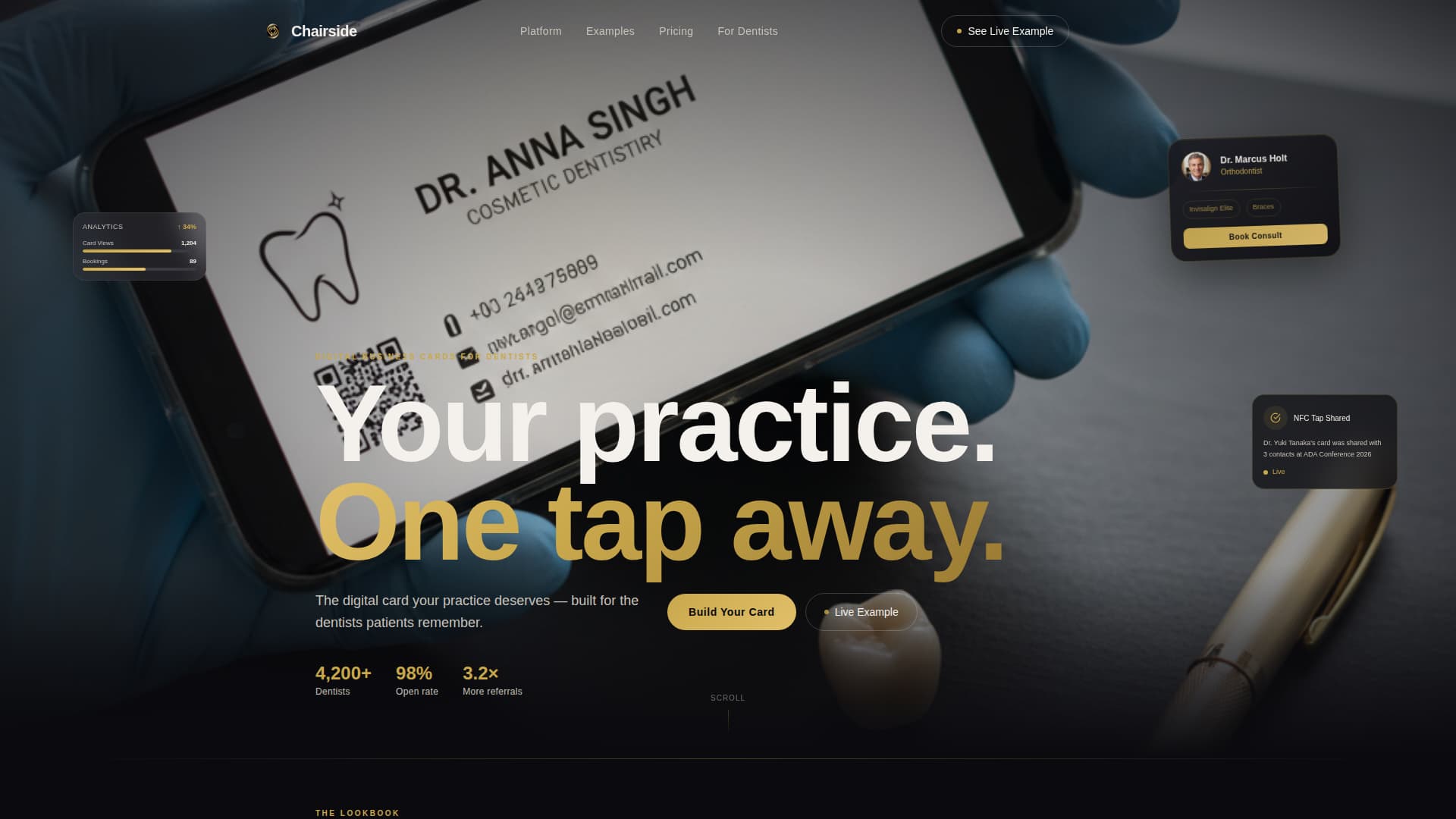 Dentist Profile Booking Website Template