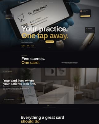 Dentist Profile Booking Website Template