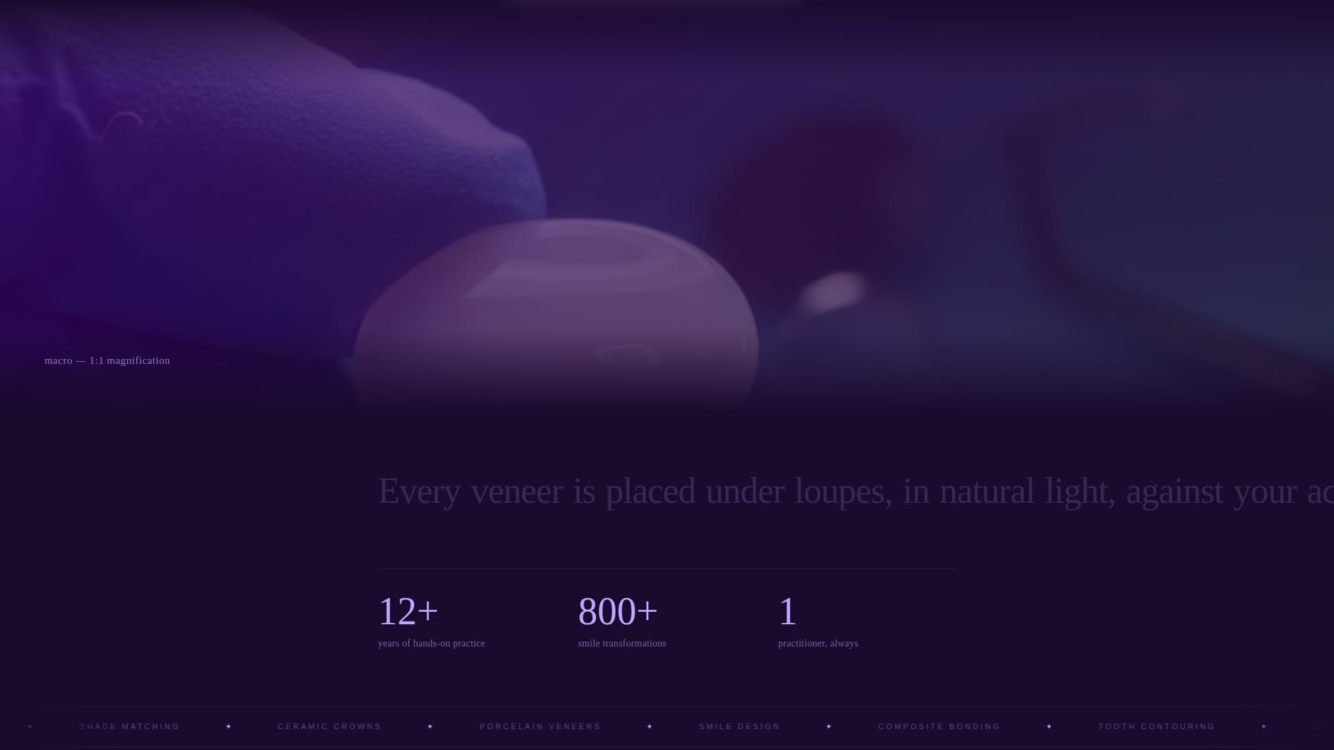 Dentist Profile Specialist Booking Website Template