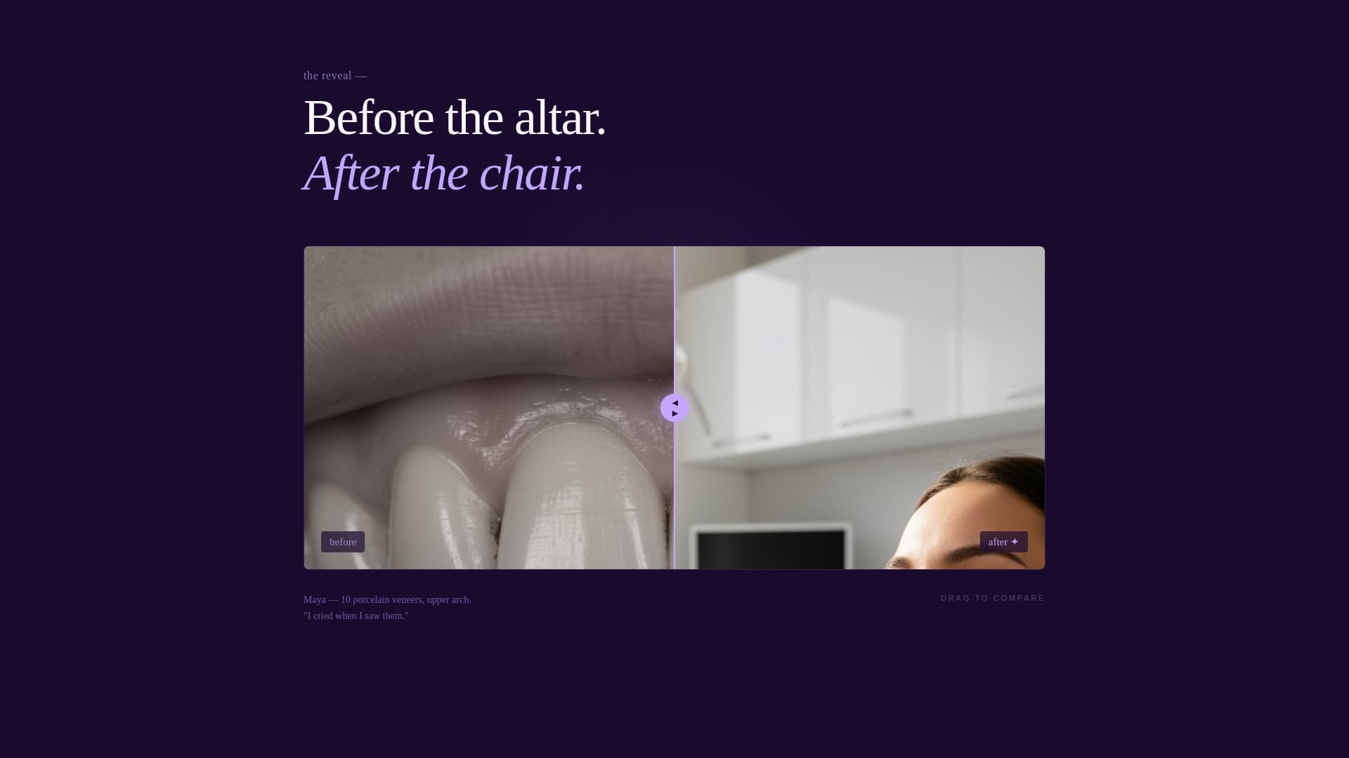 Dentist Profile Specialist Booking Website Template