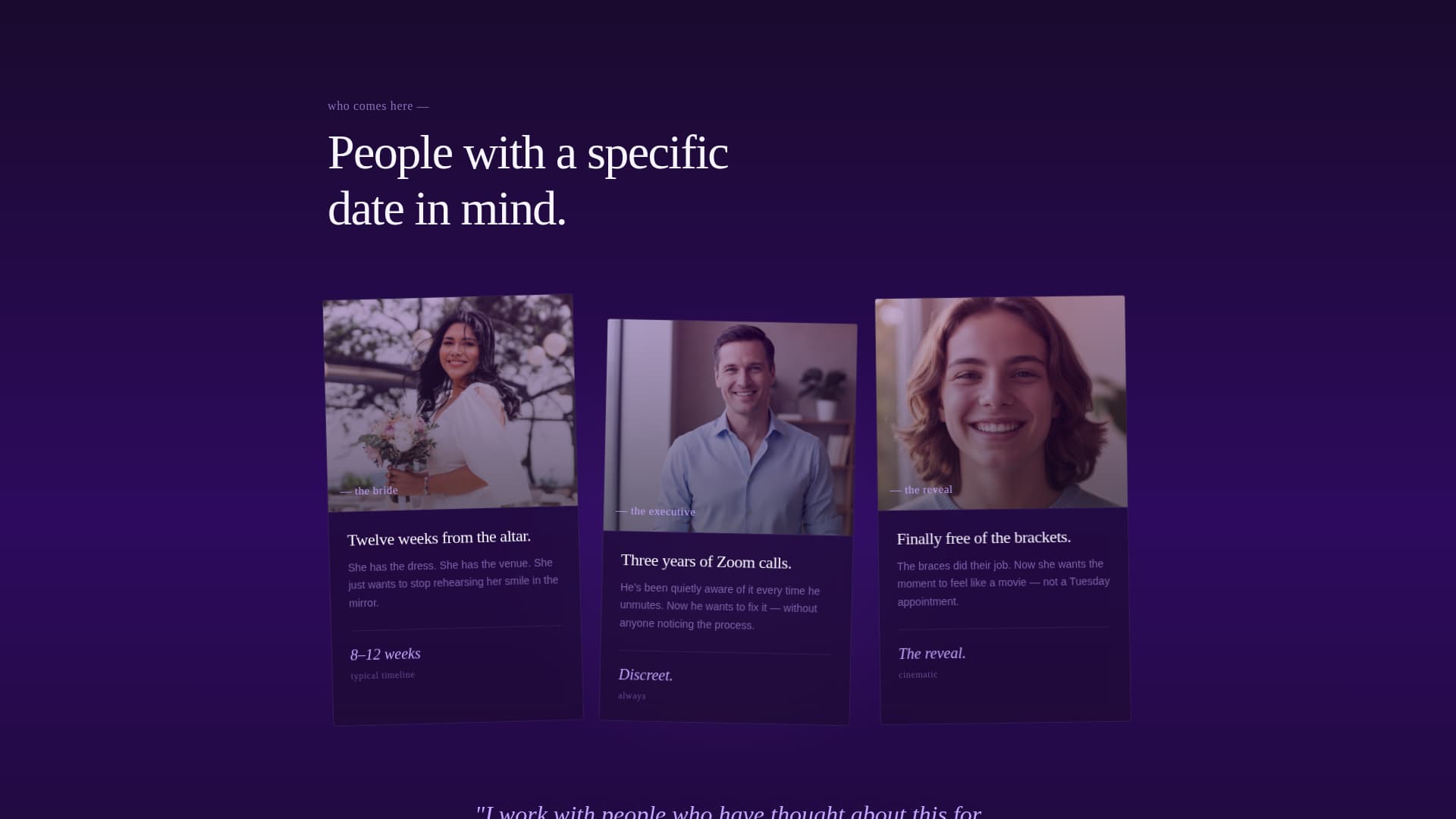 Dentist Profile Specialist Booking Website Template