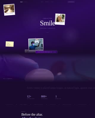 Dentist Profile Specialist Booking Website Template