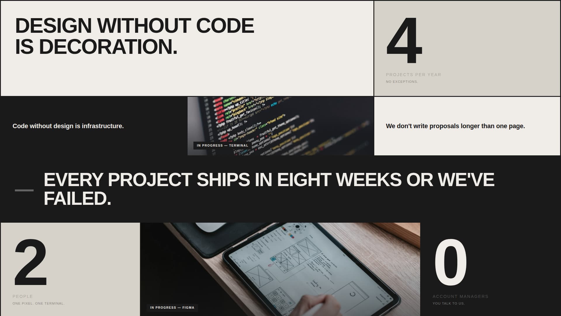 Duo - Manifestodriven Portfolio Landing Page Template