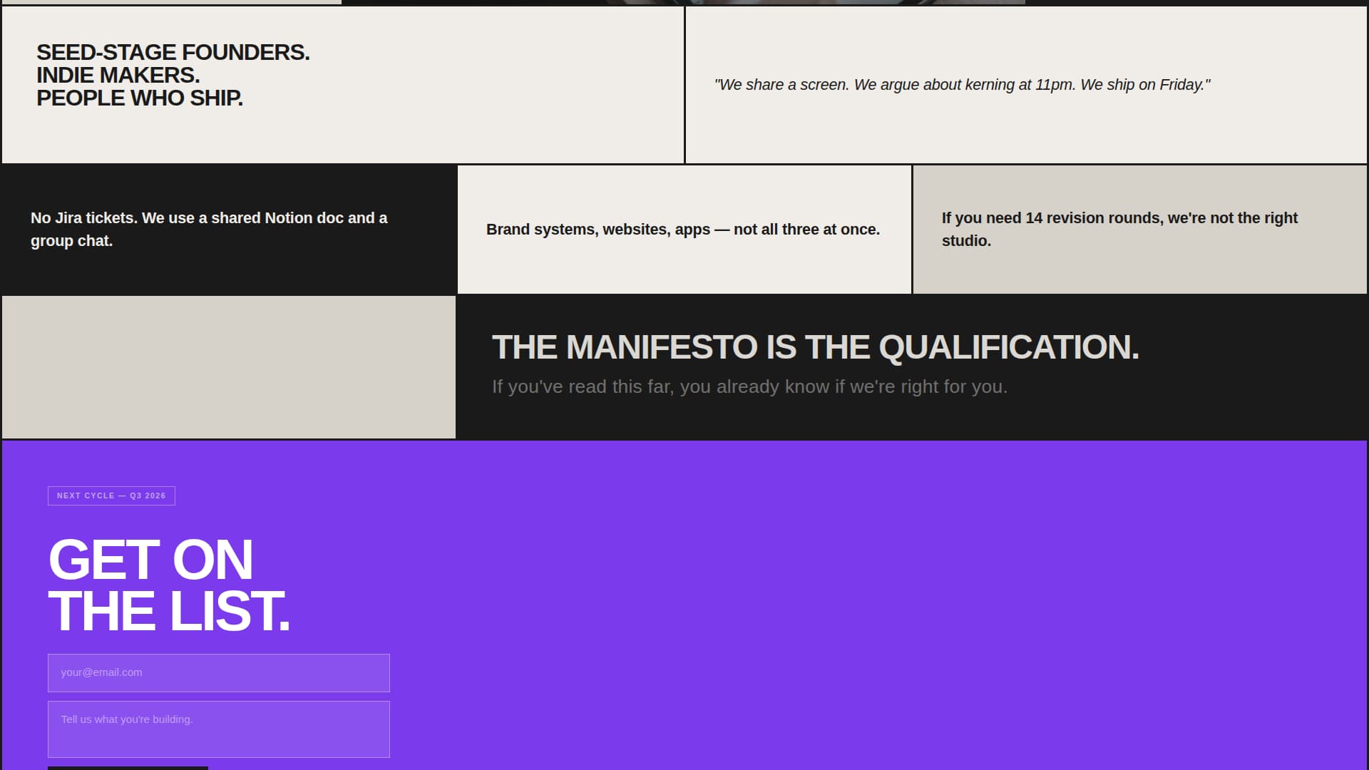 Duo - Manifestodriven Portfolio Landing Page Template