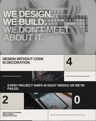Multi-Discipline Portfolio Pre-Launch Website Template