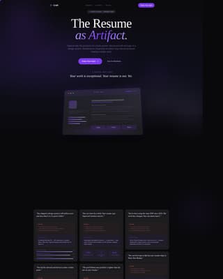 Resume & CV Pre-Launch Website Template