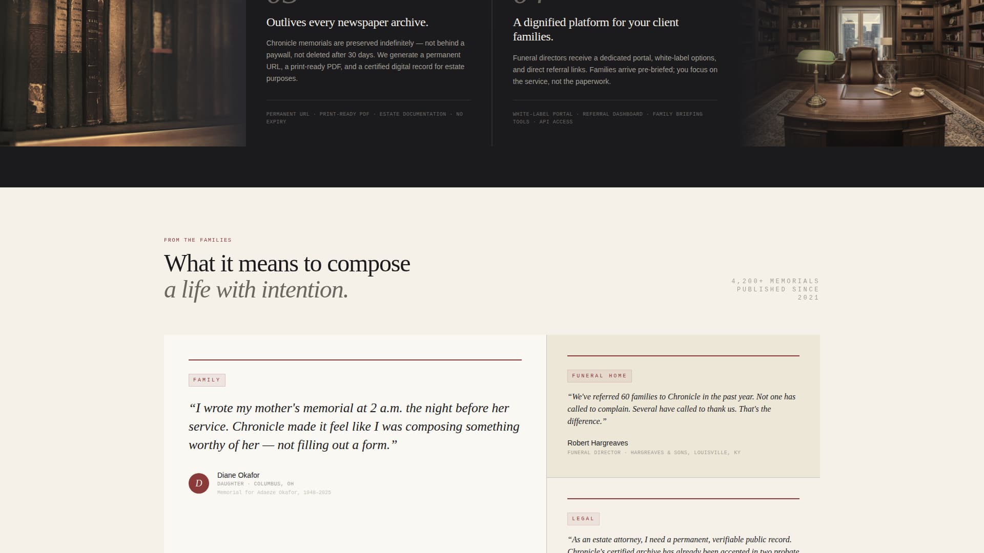 Memorial & Tribute Page Directory Website Template