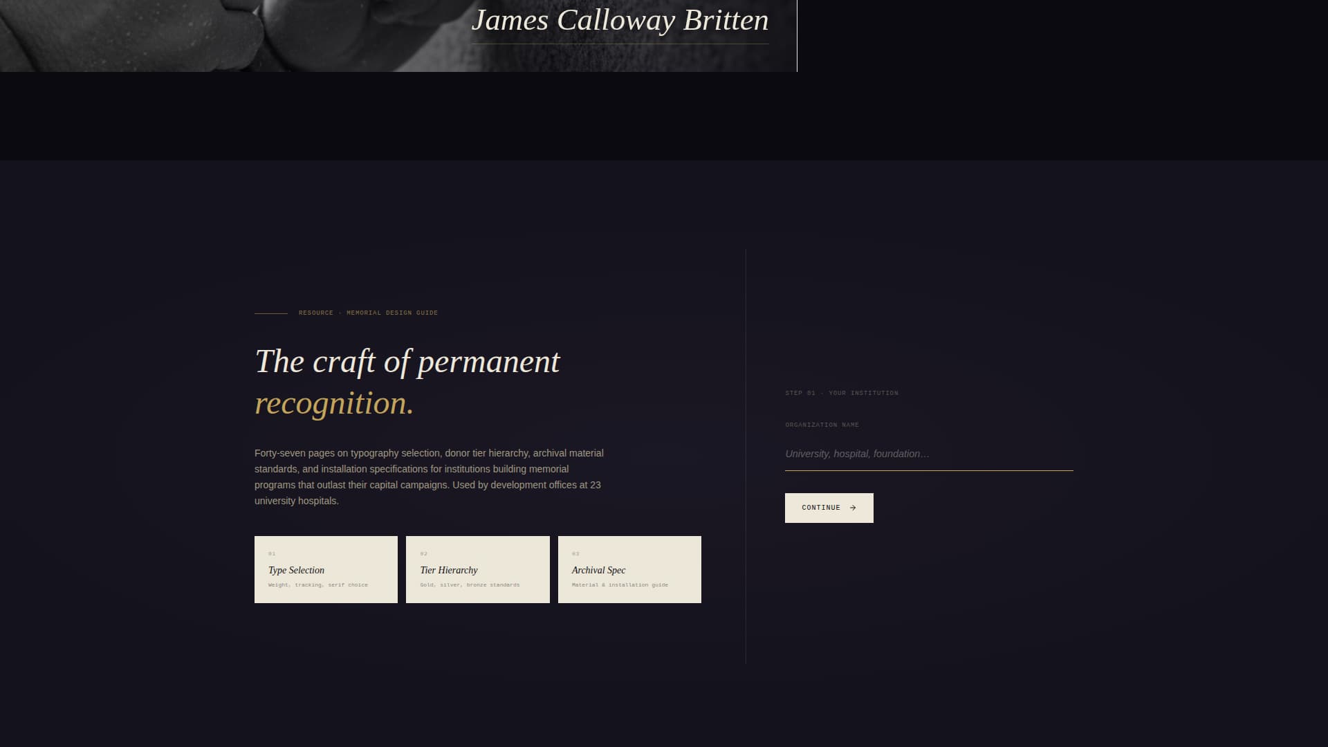 Memorial & Tribute Page Professional Website Template